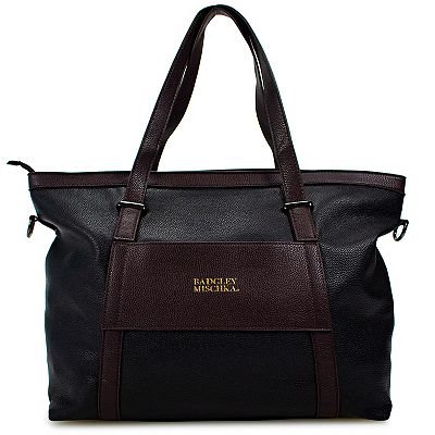 Badgley top mischka leather tote bags