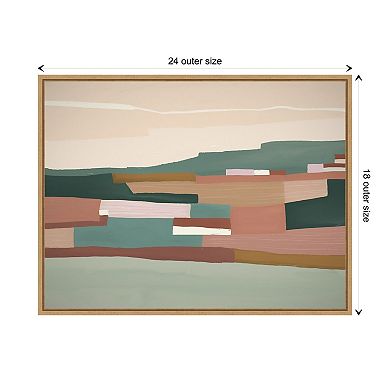 Mount Lofty By Urban Road Framed Canvas Wall Art Print