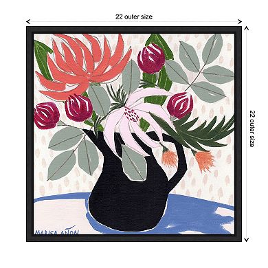 April Florals 12 By Marisa Anon Framed Canvas Wall Art Print