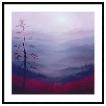 Alpine Pink By Lee Campbell Wood Framed Wall Art Print