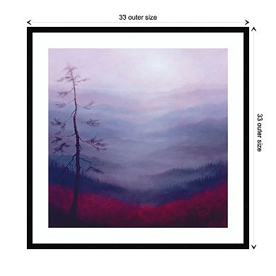 Alpine Pink By Lee Campbell Wood Framed Wall Art Print