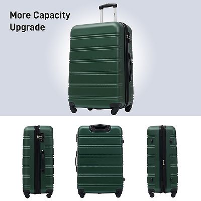 Merax 3 Piece Luggage Set Hardside Spinner Suitcase with TSA Lock