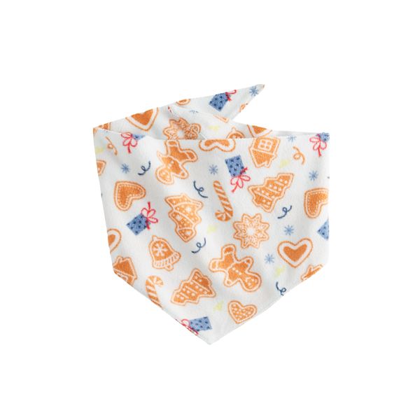 Pet Jammies For Your Families® Cookie Microfleece Bandana - Cookie Print (S-M)