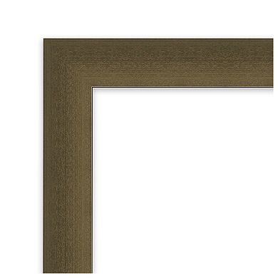 Blaine Light Bronze Narrow Non-beveled Bathroom Wall Mirror
