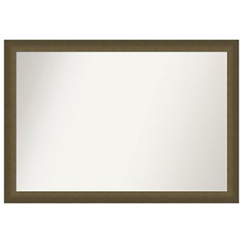 Blaine Light Bronze Narrow Non-beveled Bathroom Wall Mirror