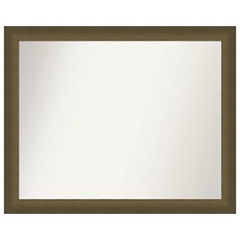 Blaine Light Bronze Narrow Non-beveled Bathroom Wall Mirror