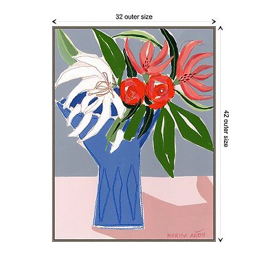 Spring Florals 10 By Marisa Anon Framed Canvas Wall Art Print