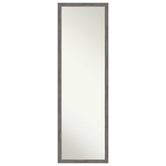 Florence Silver Non-beveled On The Door Mirror Full Length Mirror