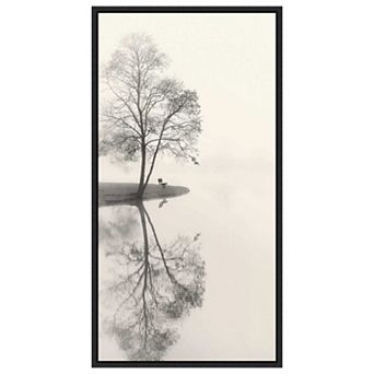Tranquil Tree By Nicholas Bell Framed Canvas Wall Art Print