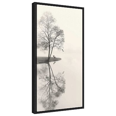 Tranquil Tree By Nicholas Bell Framed Canvas Wall Art Print