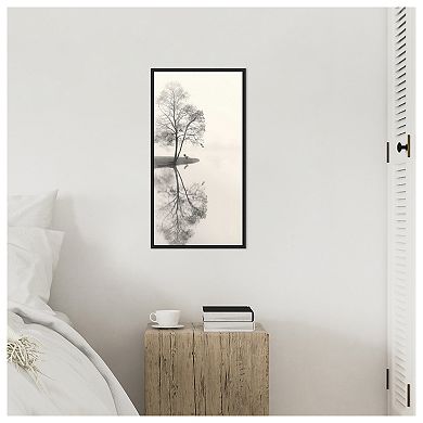 Tranquil Tree By Nicholas Bell Framed Canvas Wall Art Print