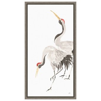 Scroll Crane Iv By Chris Paschke Framed Canvas Wall Art Print