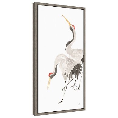 Scroll Crane Iv By Chris Paschke Framed Canvas Wall Art Print
