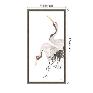 Scroll Crane Iv By Chris Paschke Framed Canvas Wall Art Print