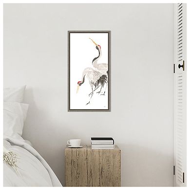 Scroll Crane Iv By Chris Paschke Framed Canvas Wall Art Print