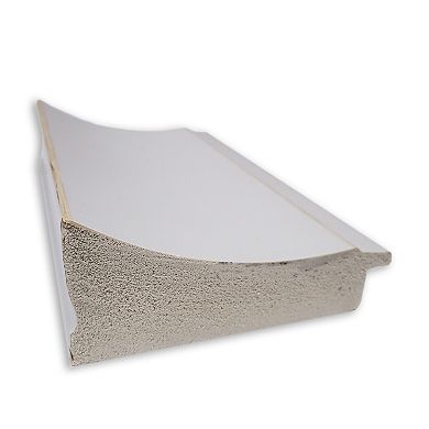 Flair Soft White Narrow Picture Frame, Photo Frame, Art Frame - Matted