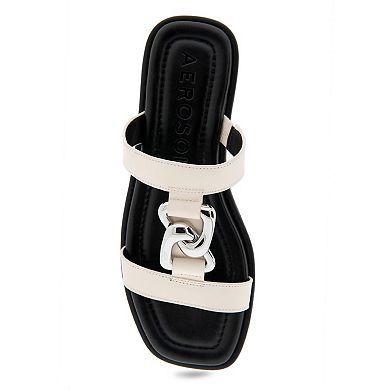Aerosoles Boston Women's Leather Slide Sandals