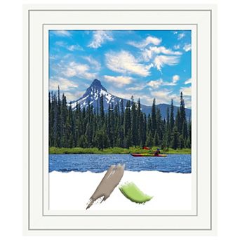 Craftsman White Wood Picture Frame, Photo Frame, Art Frame