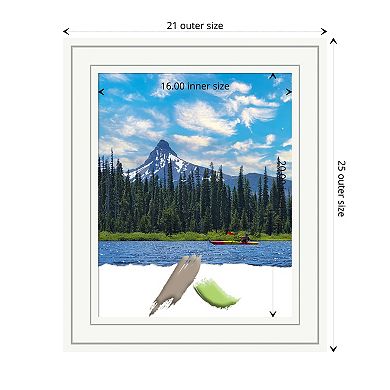 Craftsman White Wood Picture Frame, Photo Frame, Art Frame
