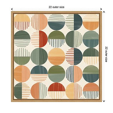 Born To Roam Pattern Ii By Janelle Penner Framed Canvas Wall Art Print
