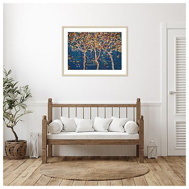 Rivers Edge By Peter Davidson Wood Framed Wall Art Print