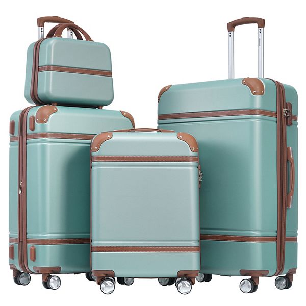 lujo 5本セット moko Merax 4-piece Hardshell Luggage Set and Cosmetic Case Spinner