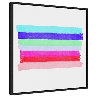Linear Illusions Ii By Christine Essue Framed Canvas Wall Art Print