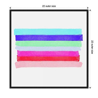 Linear Illusions Ii By Christine Essue Framed Canvas Wall Art Print