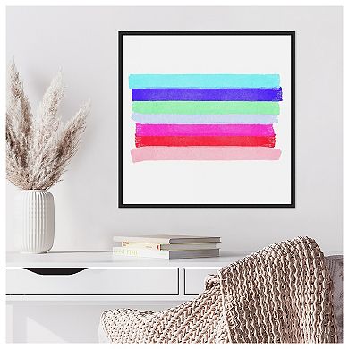 Linear Illusions Ii By Christine Essue Framed Canvas Wall Art Print