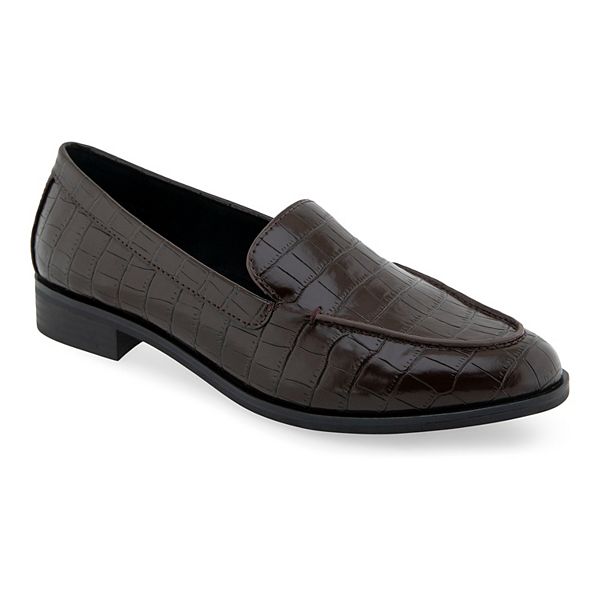 Aerosoles Everest01 Women's Loafers - Java Croco Faux Leathe (10)