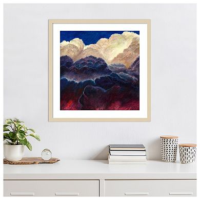 Celestial Poise By Helen White Wood Framed Wall Art Print