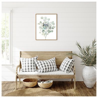 Eucalyptus Iii Cool By Danhui Nai Framed Canvas Wall Art Print