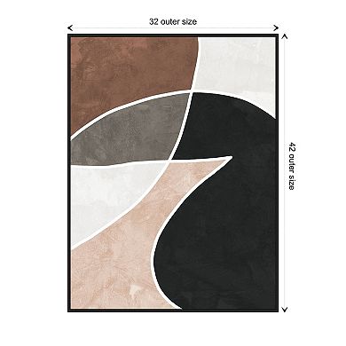 Dust By Urban Road Framed Canvas Wall Art Print