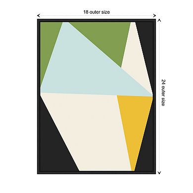 Bold Graphic 2 By The Creative Bunch Studio Framed Canvas Wall Art Print