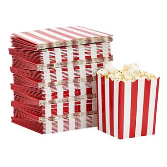 100 Pack Mini Popcorn Boxes For Party Treats, Movie Night Decorations, 3x4 In