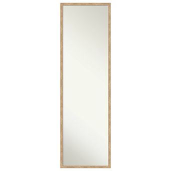 Imprint Wood Non-beveled On The Door Mirror Full Length Mirror
