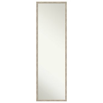 Imprint Wood Non-beveled On The Door Mirror Full Length Mirror