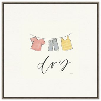 Wash Dry Fold Repeat Ii By Jenaya Jackson Framed Canvas Wall Art Print