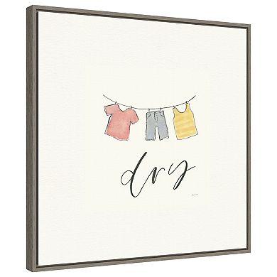 Wash Dry Fold Repeat Ii By Jenaya Jackson Framed Canvas Wall Art Print