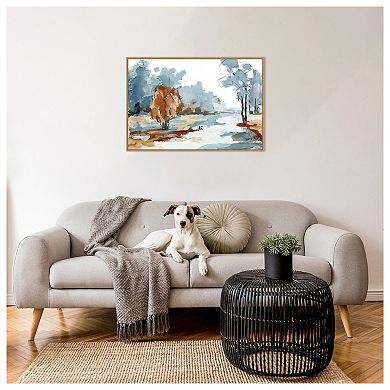 Forest Backroads Vi By Jacqueline Ellens Framed Canvas Wall Art Print
