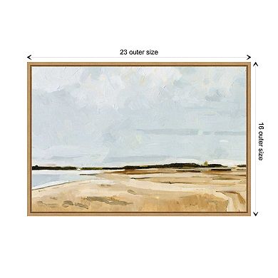 Quiet Coast I By Emma Caroline Framed Canvas Wall Art Print