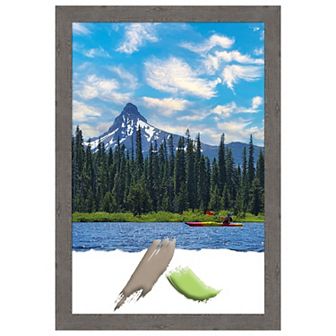 Rustic Plank Grey Narrow Picture Frame, Photo Frame, Art Frame
