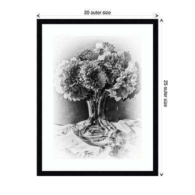 Crystal Bouquet By Alex Caminker Wood Framed Wall Art Print