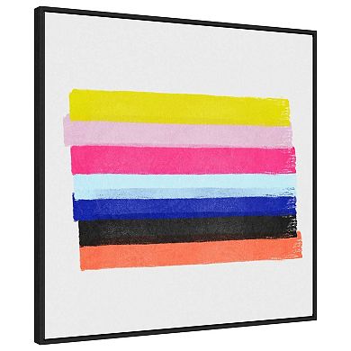 Linear Illusions Iii By Christine Essue Framed Canvas Wall Art Print