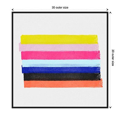 Linear Illusions Iii By Christine Essue Framed Canvas Wall Art Print