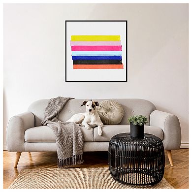 Linear Illusions Iii By Christine Essue Framed Canvas Wall Art Print