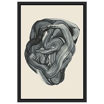 Brushed 3 By Design Fabrikken Framed Canvas Wall Art Print