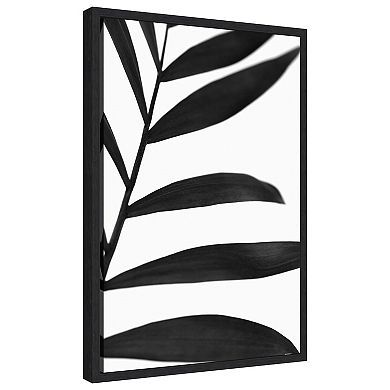 Black Palms V By Renee W. Stramel Framed Canvas Wall Art Print