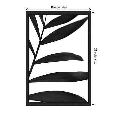 Black Palms V By Renee W. Stramel Framed Canvas Wall Art Print