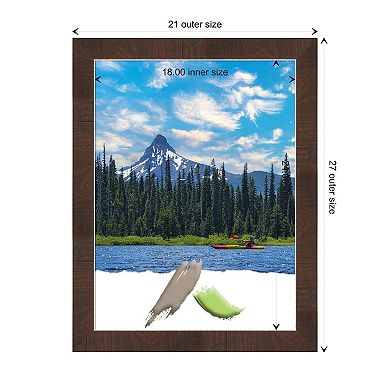 Wildwood Brown Narrow Picture Frame, Photo Frame, Art Frame